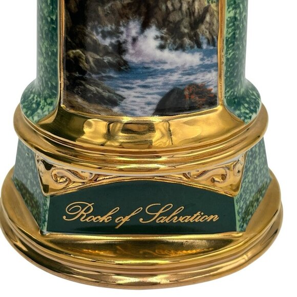 Thomas Kinkade Rock of Salvation Light Up Porcelain Lighthouse 2004 - Picture 5 of 16